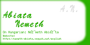 abiata nemeth business card